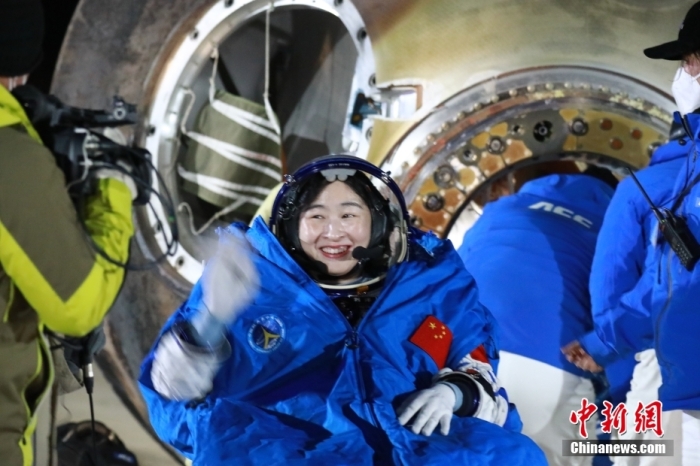 圖為航天員劉洋。孫海英 攝