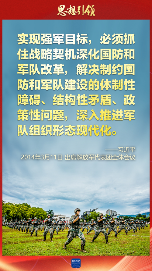 思想引領(lǐng)｜兩會(huì)上，習(xí)主席這樣談強(qiáng)軍之路