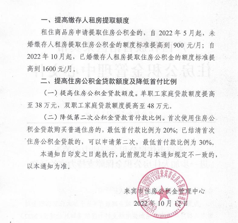 廣西來(lái)賓市住房公積金管理中心網(wǎng)站信息截圖。