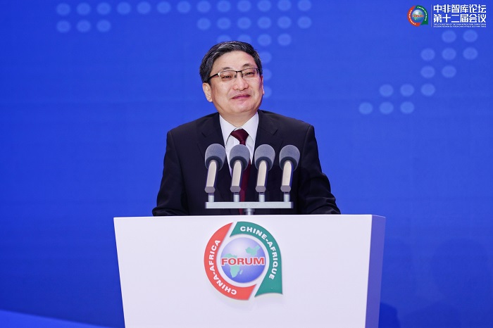 中國政府非洲事務(wù)特別代表劉豫錫在中非智庫論壇第十二屆會議開幕式上發(fā)表致辭。主辦方供圖