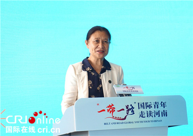 中國人民對外友好協(xié)會二級巡視員李冬梅致辭。賈親親 攝