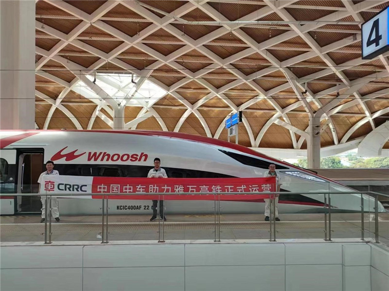 動車組整裝待發(fā)。中車青島四方機車車輛股份有限公司供圖