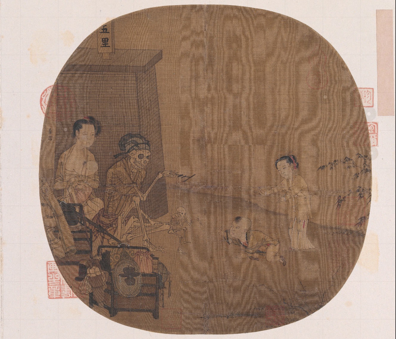 南宋名畫《骷髏幻戲圖》。圖片來源：故宮博物院官方網(wǎng)站