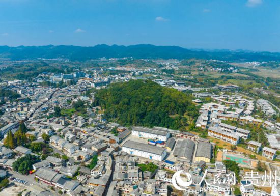 航拍舊州古鎮(zhèn)。人民網(wǎng) 陽茜攝