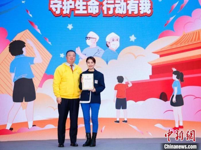 演員周海媚受邀參與公益活動(dòng)?！」鶆P敏 攝
