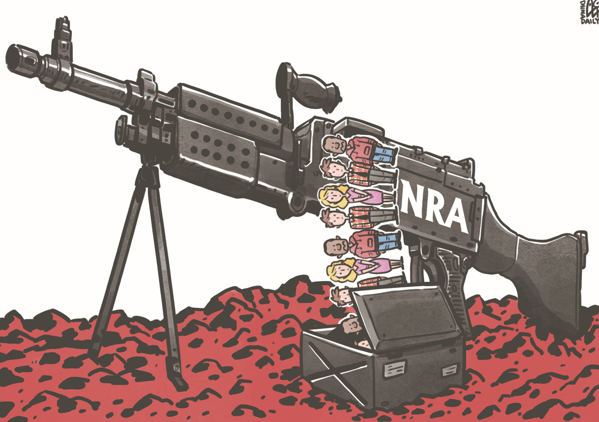 NRA成為推行槍支管控背后最大的阻力。（來源：中國日報(bào) 作者：蔡艨）