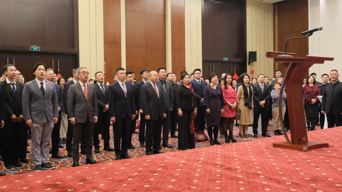 駐白俄羅斯使館2024年新春招待會(huì)現(xiàn)場(chǎng)。 駐白俄羅斯使館供圖