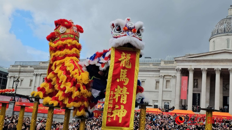 倫敦新春慶典現(xiàn)場(chǎng)。人民網(wǎng) 郭錦標(biāo)、楊浩鵬攝