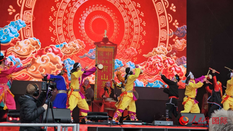 倫敦新春慶典現(xiàn)場(chǎng)。人民網(wǎng) 郭錦標(biāo)、楊浩鵬攝