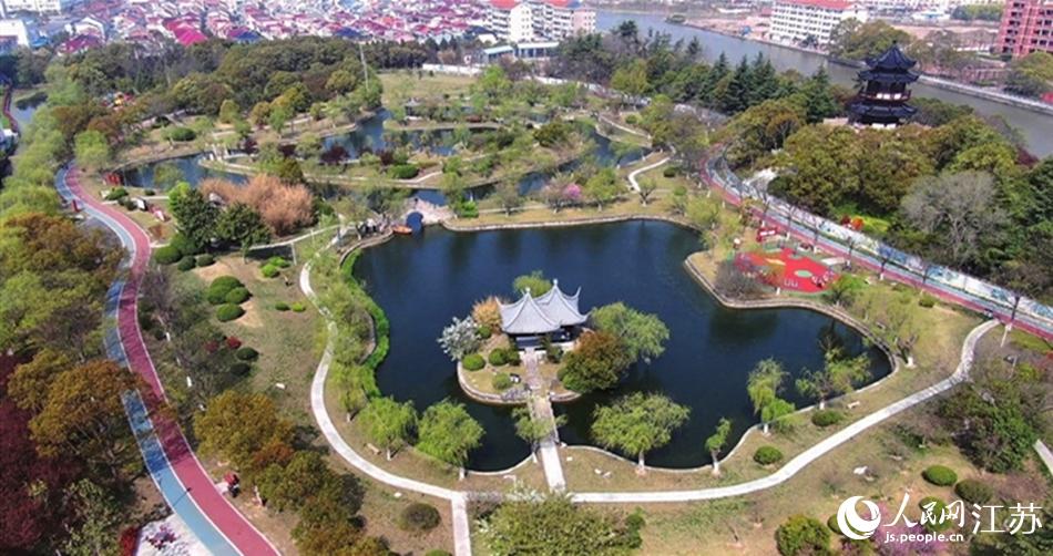 如東縣人民公園。如東縣委宣傳部供圖