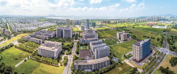 航拍產(chǎn)業(yè)園區(qū)一角。無錫高新區(qū)管委會供圖