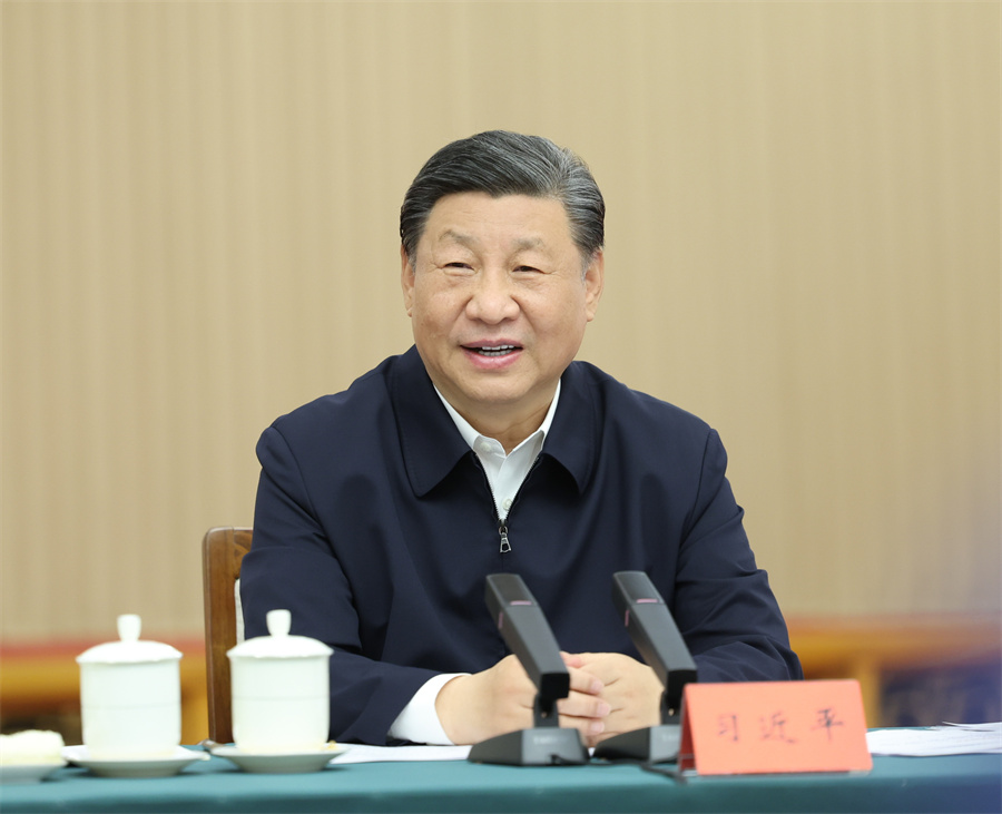 2024年5月23日下午，中共中央總書記、國家主席、中央軍委主席習(xí)近平在山東省濟(jì)南市主持召開企業(yè)和專家座談會(huì)并發(fā)表重要講話。新華社記者 鞠鵬 攝