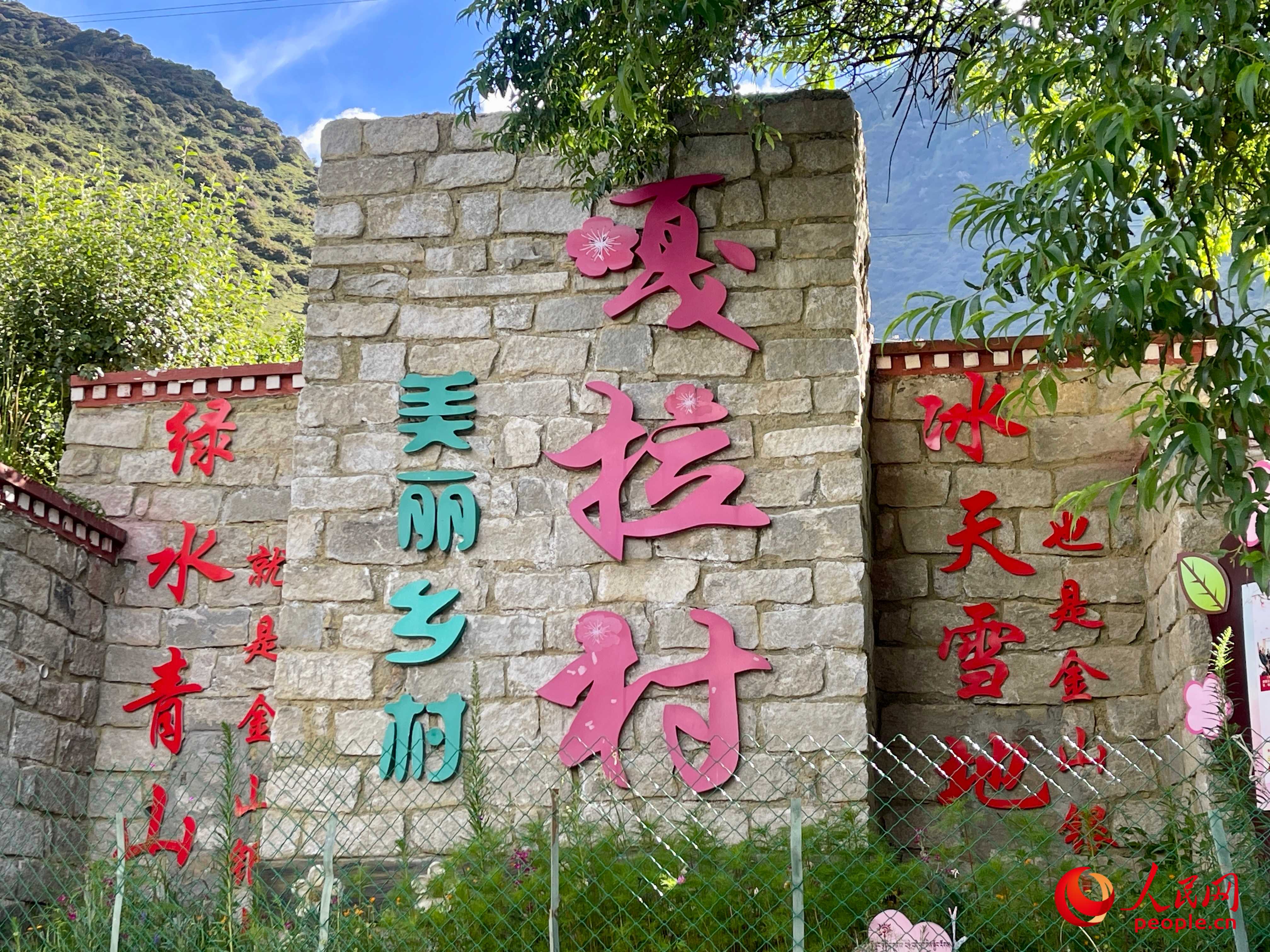 林芝鎮(zhèn)嘎拉村。人民網 周靜圓攝